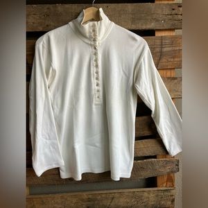 Vintage 80’s Banana Republic Fog City Tutleneck, Ivory, Medium